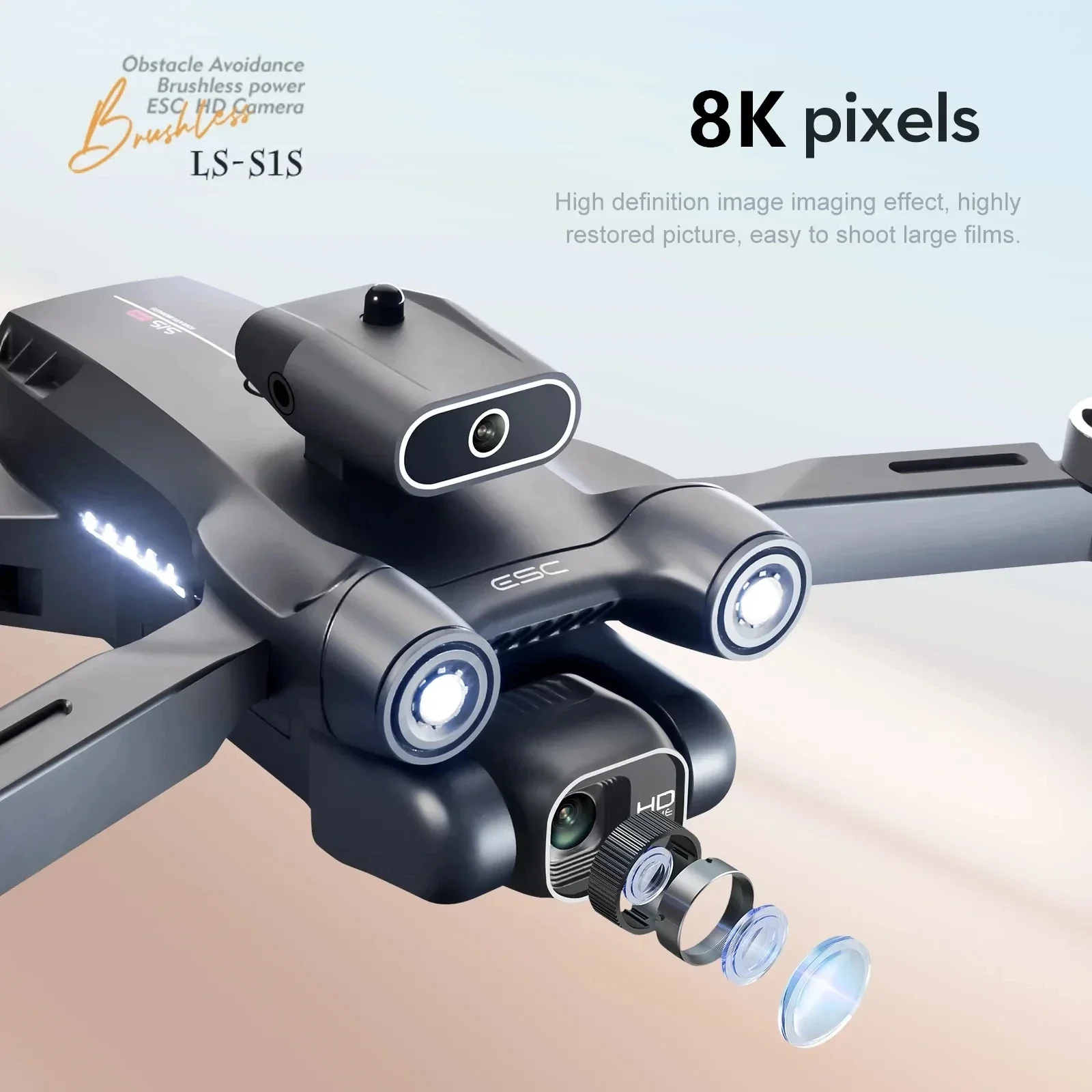 プロのブラシレスモーター付きドローン,GPS付きクワッドコプ - Drone Gps Module のレビューと価格